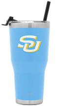Collegiate Cruiser Tumbler with Flip Lid and Straw